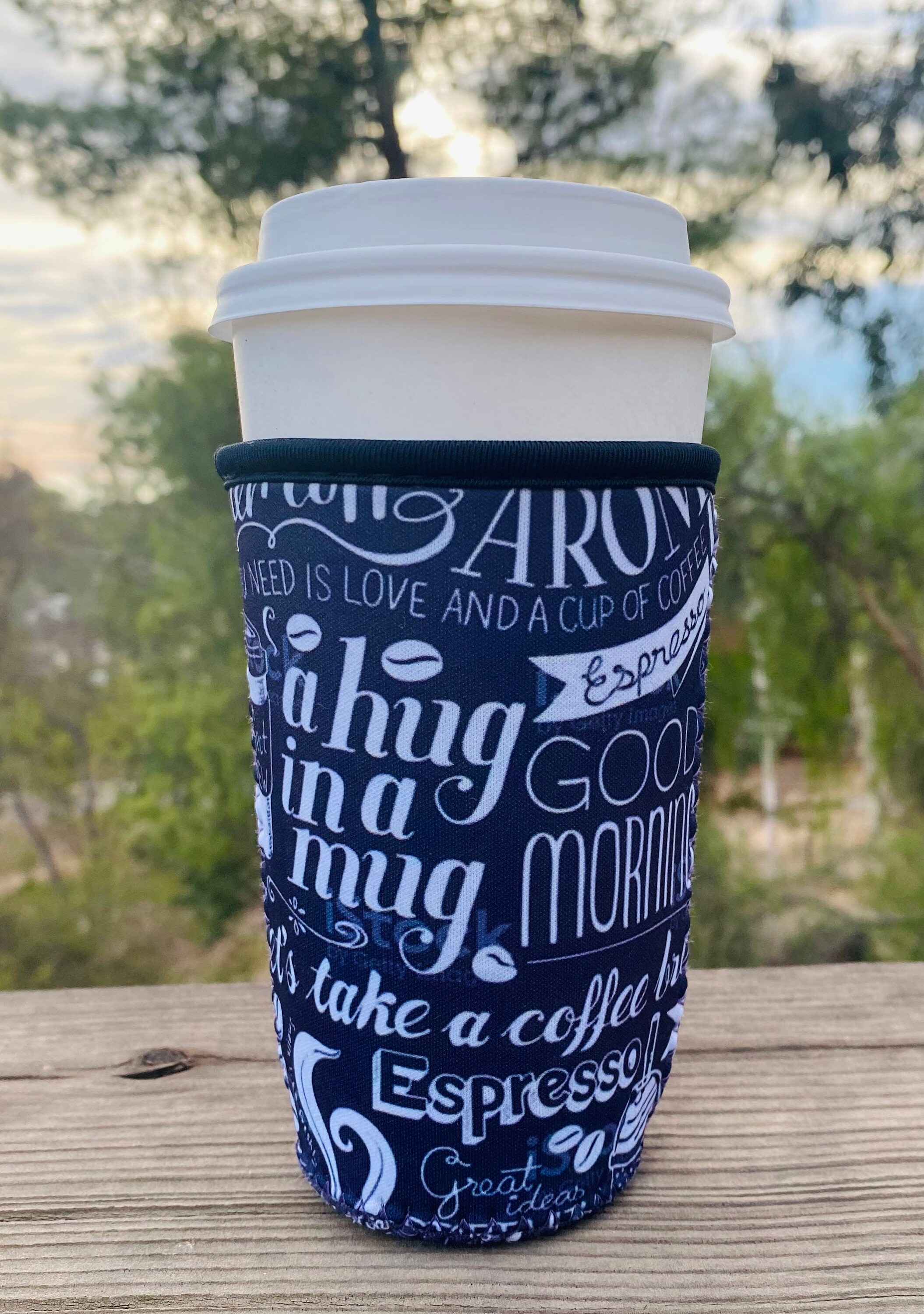 Reusable Neoprene Iced Coffee Cup Sleeve – Insulated Drink Holder For Cold Beverages - View #8