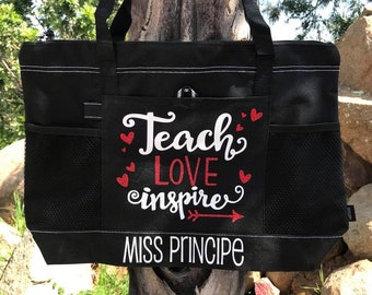 Teacher Tote for Teacher Appreciation Day End of School Year Gift