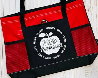 Paraprofessional Para Teacher Tote for Teacher Appreciation Day, End of School Year Gift