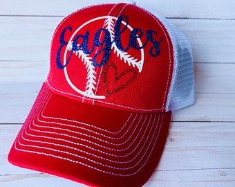 Team Pride Softball and Baseball Mom Game Day Baseball Trucker Hat