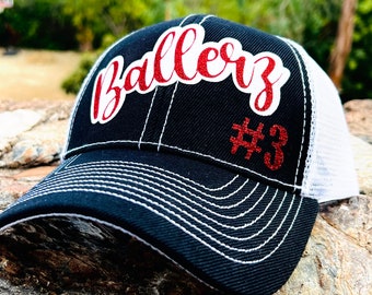 Team Pride Game Day Baseball Hat, Trucker Hat for Baseball, Softball, Football, Soccer teams.