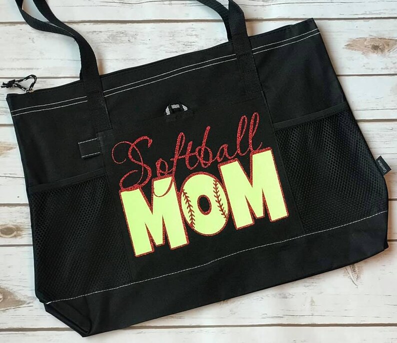 Softball Mom Life Tote Bag for Baseball Moms Softball Moms Etsy