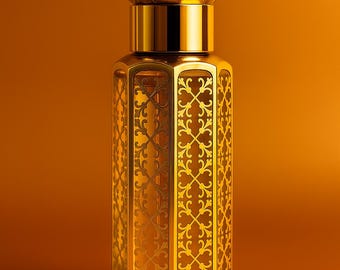 Attar de azafrán de Cachemira (Kesar) / Aceite de perfume natural oriental intenso / Fragancia unisex de larga duración sin alcohol