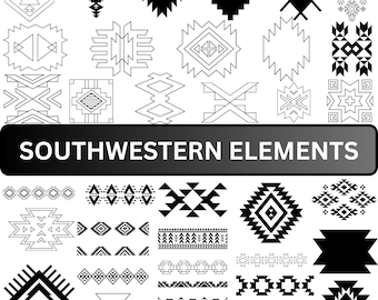 Aztec SVG Bundle: Southwestern Tribal Designs (Digital Download)