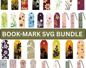 Floral Bookmark PNG Bundle: Printable School Bookmarks (Digital Download)