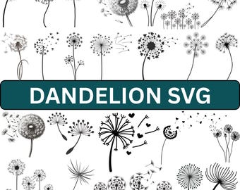 Dandelion SVG Bundle, Blow Me, Just Breathe (Digital Download)
