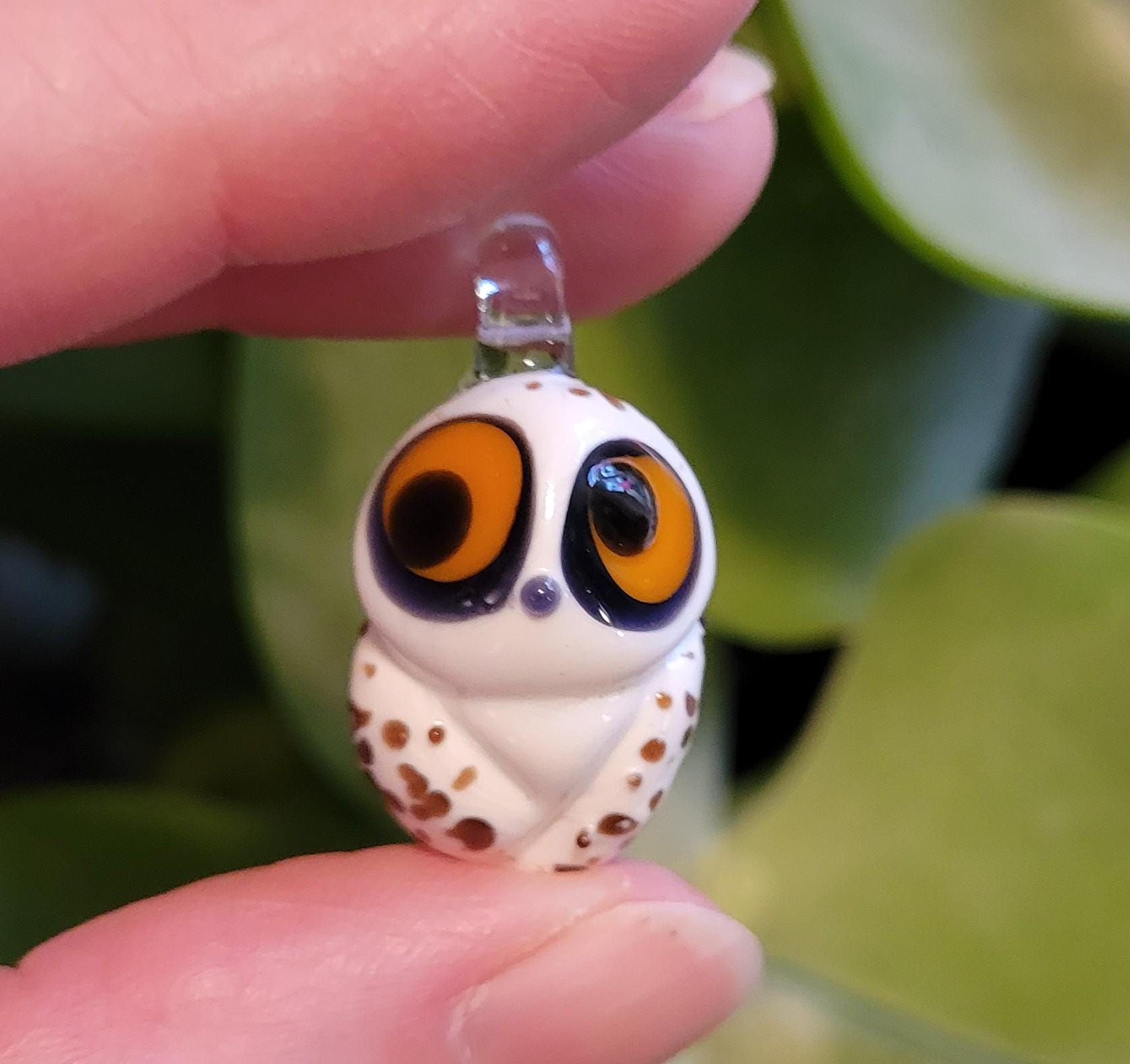 Snowy Owl Necklace Pendant