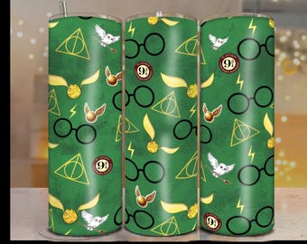 Diseño de envoltorio para vaso Wizard PNG / 20 oz, 30 oz, recto/cónico, sin costuras, descarga digital