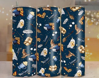 Envoltura para vaso Wizard PNG / Descarga digital sin costuras de 20 oz