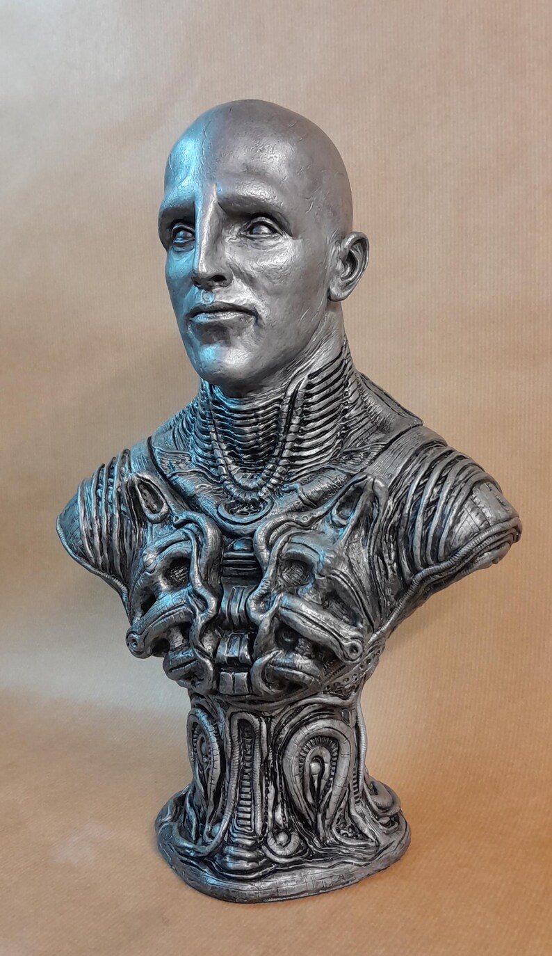 Prometheus Sculpt Humans Prometheus 'engineer' Bust Statue Sculpture Figure (faux Pewter Finish ...