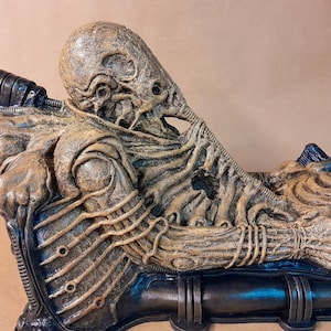Alien Space Jockey - Alien Prometheus inspired Statue Sculpture Figure Handmade Art.