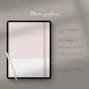 2026 Busy Mom Planner | Goodnotes, Notability compatible | daily, weekly and monthly planner image 2