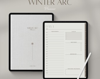 Planificador digital de invierno, compatible con Goodnotes Notability (PDF)