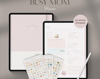 Planificador para mamás ocupadas 2026 / Goodnotes, compatible con Notability / planificador diario, semanal y mensual