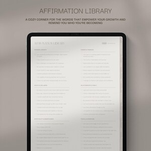 Diario de tablero de visión digital para GoodNotes Notability: Autocuidado, diario de afirmaciones (PDF) imagen 7