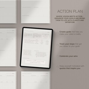 Diario de tablero de visión digital para GoodNotes Notability: Autocuidado, diario de afirmaciones (PDF) imagen 6