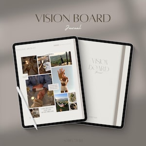 Digital Vision Board Journal for GoodNotes Notability: Self Care, affirmations journal (PDF)