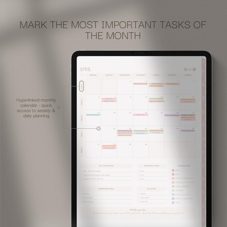 2026 Busy Mom Planner | Goodnotes, Notability compatible | daily, weekly and monthly planner image 5