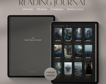 Diario de lectura digital / Registro de libros, retos de bingo / PDF con hipervínculos