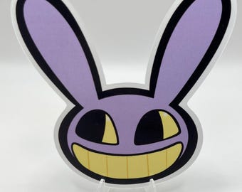 Jax The Amazing Digital Circus Waterproof Vinyl Sticker (3x3")