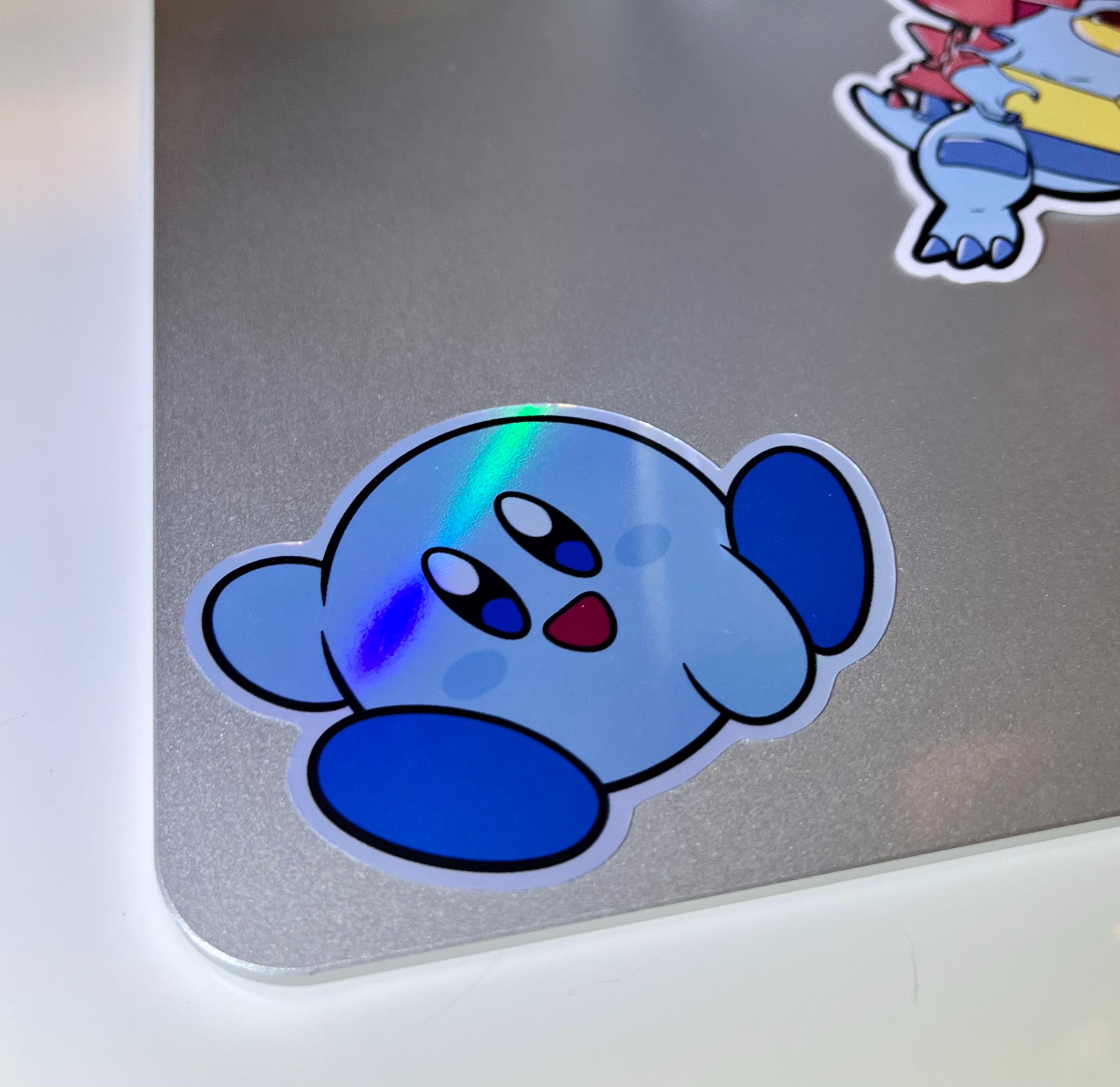 Kirby Waterproof Vinyl Sticker 3x2