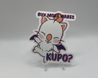 Moogle Kauf Mehr Waren Kupo Final Fantasy Inspiriert Wasserdicht Vinyl Aufkleber