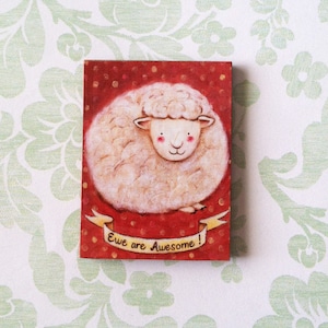 Ewe Are Awesome! Magnet by Megumi Lemons