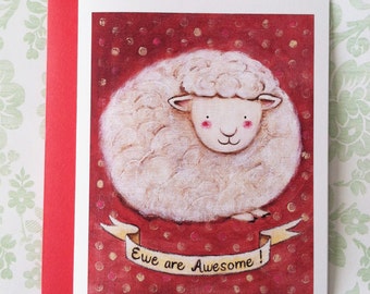 Ewe are Awesome! Card by Megumi Lemons