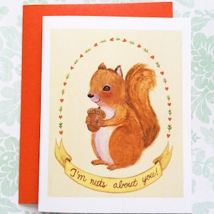 I'm Nuts About You Valentine's card by Megumi Lemons image 1