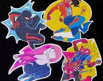 Spider-Gang Waterproof Sticker Set (Four Designs)