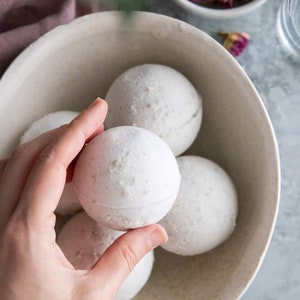 Relaxing Vanilla Oatmeal Bath Bomb/ Shower Steamer - Vegan - New Item!