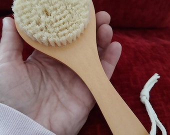 Professional Dry Skin Brush With Cactus Bristles - For Body Care