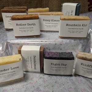 Handcrafted Vegan Soap Bar: Organic Artisan Soap, Natural Scents ~ Limited Editions