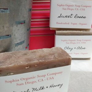 Handcrafted Organic Soap Bar Choose Scent Large 4 ounce bar Artisan Soap Bar Gift Handmade image 5