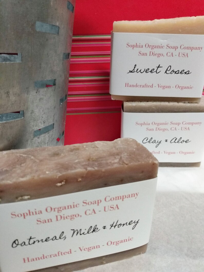 Handcrafted Organic Soap Bar Choose Scent Large 4 ounce bar Artisan Soap Bar Gift Handmade image 5