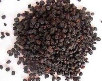 Whole Dried Elderberry - Wild Crafted - Sambucus nigra - 4 oz. package