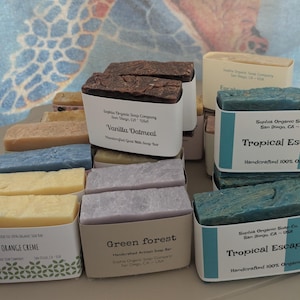 Handcrafted Soap - Assorted Pack - 10 Bars Full Size Bars - Bulk Lot Sale--Free USA Shipping
