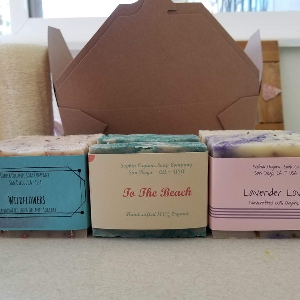 Handcrafted Organic Soap Bar ~ Choose Scent- Large 4+ ounce bar -  Artisan Soap Bar Gift Handmade