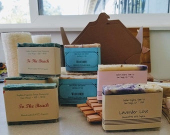 Handcrafted Soap Assorted Pack with 10 Bars Full Size Bars - Bulk Lot Sale--Special Price
