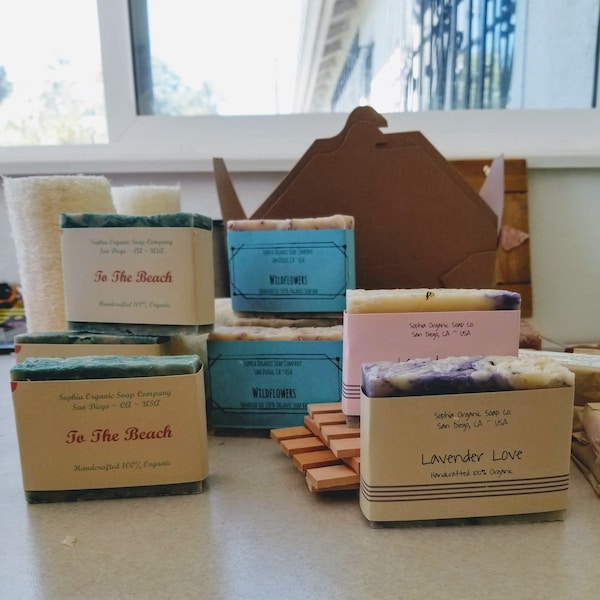Handcrafted Soap Mystery Gift Pack with 10 Bars Full Size Bars - Bulk Lot Sale--Special Price