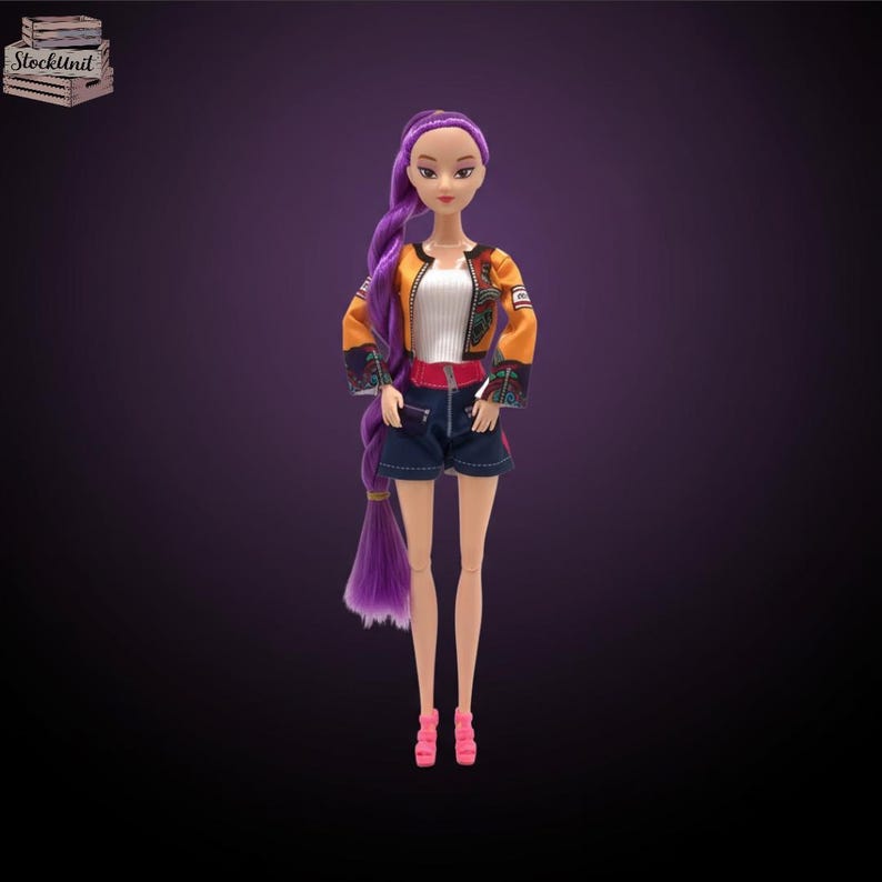 Muñecas Articuladas Rumi-Mira-Zoey Huunters, Set K-Pop Con Ropa Y Accesorios Intercambiables, Figuras De Colección Con Movilidad Total, Ideal Para Fans