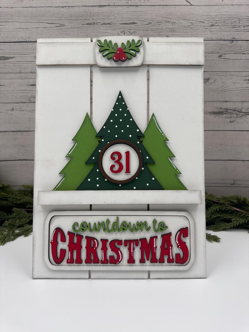 Countdown Calendar Kit – Interchangeable Insert for 9x13 Pallet Sign - Etsy