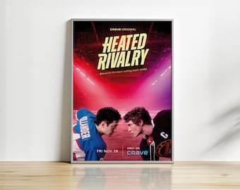 Heated Rivalry Poster - Ilya and Shane Fan Art - Hollander vs Rozanov Printable - Booktok Gift