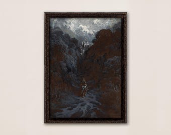 Castlecore Wall Art, Moody Medieval Knight Poster, Gothic Fantasy Print, Academia Decor DIGITAL DOWNLOAD