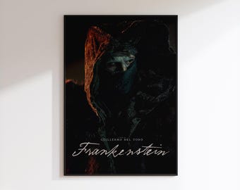 Frankenstein 2025 Gothic Movie Poster – Cult Horror Film Printable,  Jacob Elordi Print DIGITAL DOWNLOAD