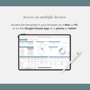 thesis tracker spreadsheet for tablet, phone, mac, pc