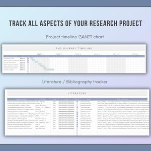 project timeline gantt chart template and bibliography tracker spreadsheet