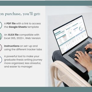 google sheets dissertation planner, excel dissertation planner, instructions, organize masters thesis writing
