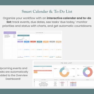 student research calendar and to-do list tracker in google sheets to manage research project