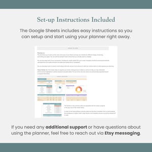set up instructions for dissertation spreadsheet